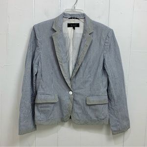 Rag & Bone Linen Pinstripe Blazer Jacket